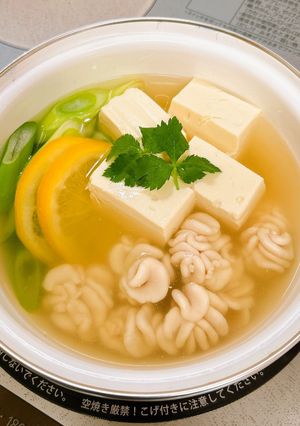 白子を楽しむ♪白子と豆腐とネギの鍋-レシピのメイン写真