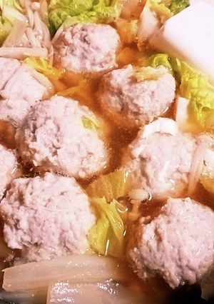 お鍋用の鶏団子-レシピのメイン写真