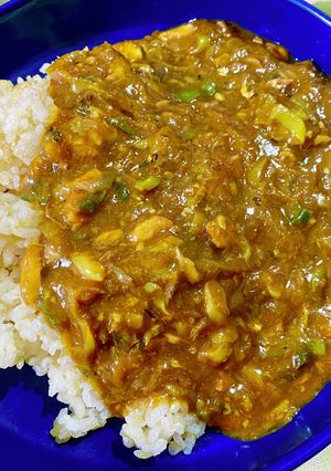 イワシ缶の味噌味と葱のカレー-レシピのメイン写真