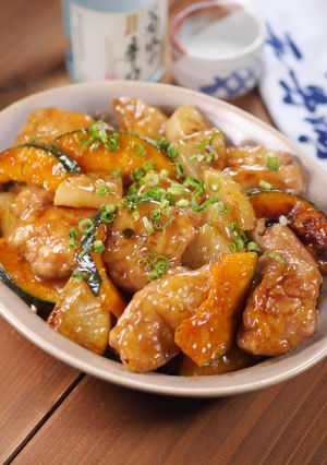 鶏肉と大根とかぼちゃの黒酢あん-レシピのメイン写真