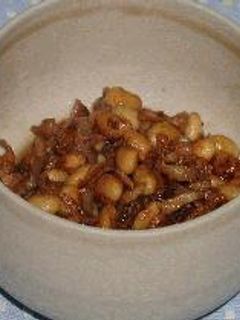大豆と鶏の皮の煮もの-レシピのメイン写真