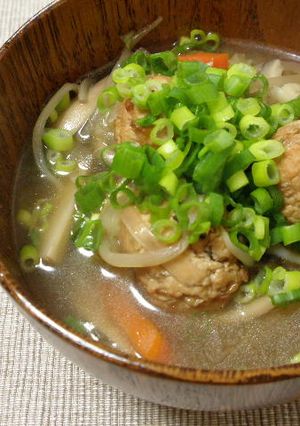 汁物～鶏団子の中華スープ-レシピのメイン写真