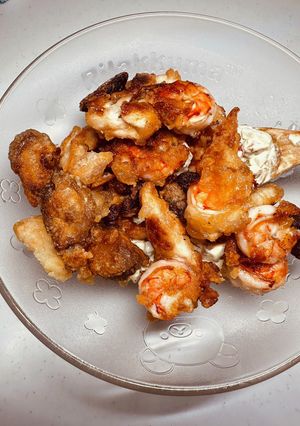 椎茸エビチキンのカリカリ♡-レシピのメイン写真