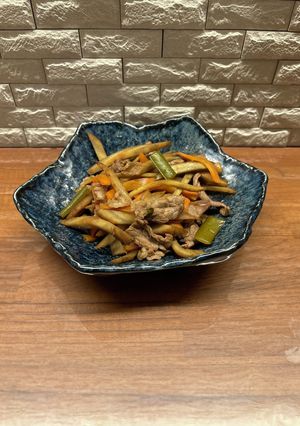 牛肉と茎わかめ入りきんぴら-レシピのメイン写真