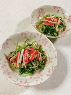 水菜とカニカマの和え物-レシピのメイン写真