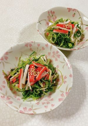 水菜とカニカマの和え物-レシピのメイン写真