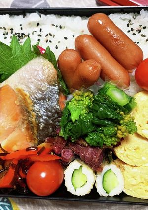 2/12 ﾖｯﾁｬﾝ☆ 鮭和弁-レシピのメイン写真