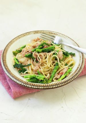 簡単！ツナと菜の花のペペロンチーノ-レシピのメイン写真
