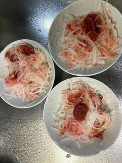 大根千切りスライス梅干し(超簡単)-レシピのメイン写真
