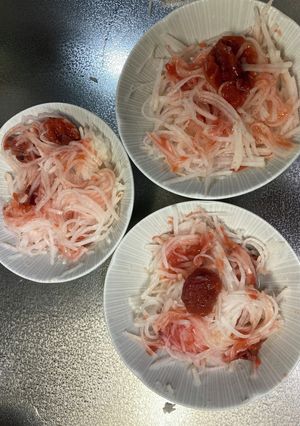 大根千切りスライス梅干し(超簡単)-レシピのメイン写真