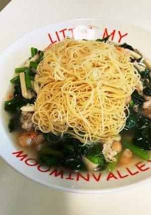 具材たっぷりあんかけ焼きビーフン-レシピのメイン写真