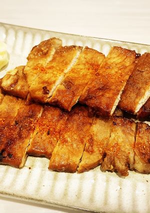 ゆずの砂糖漬けで豚ロース焼き-レシピのメイン写真