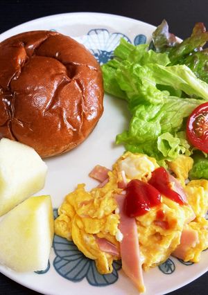 ピザチーズハムエッグ-レシピのメイン写真