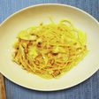 あさりと長ネギのペペロンチーノパスタ