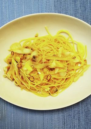 あさりと長ネギのペペロンチーノパスタ-レシピのメイン写真