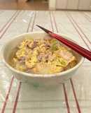 豚肉と白菜の白だし卵とじうどん〈記録用〉