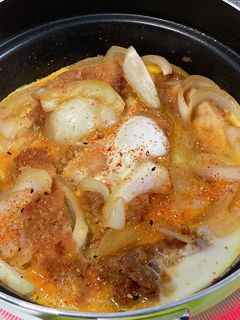簡単!カツとじ煮!(^^)!-レシピのメイン写真