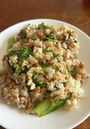 納豆レタスチャーハン-レシピのメイン写真