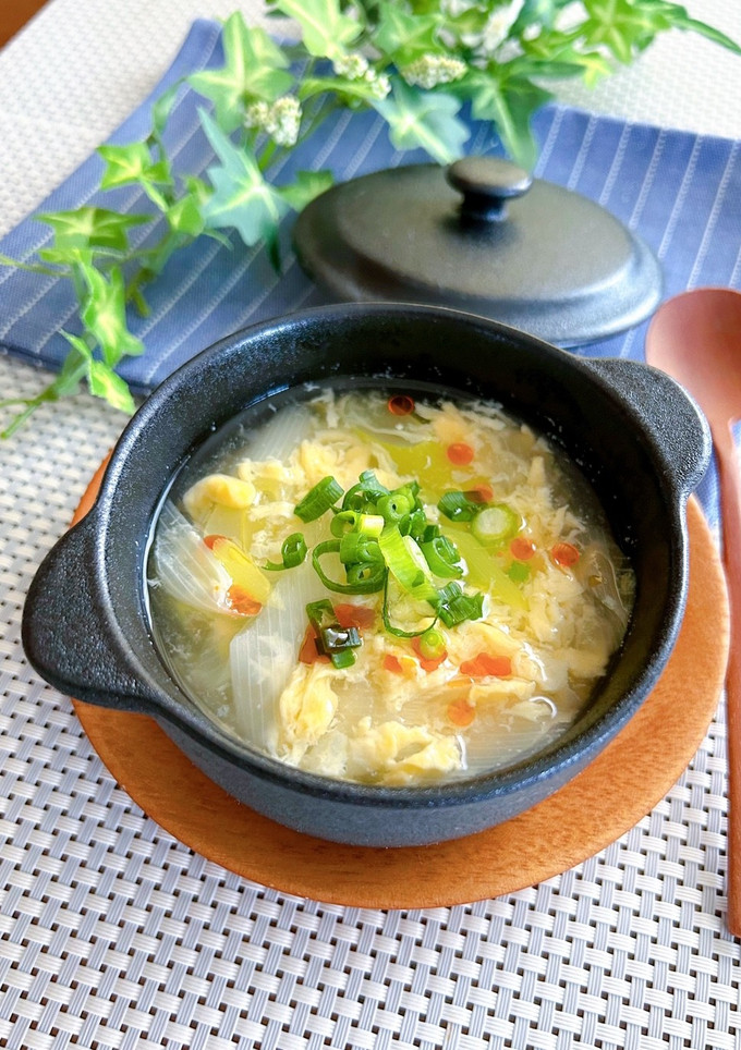 ねぎたっぷり★簡単かきたまスープ-レシピのメイン写真