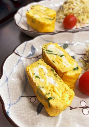 甘くないネギ入りだし巻き卵-レシピのメイン写真