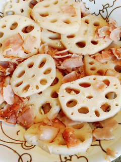 蓮根とベーコンの炒め物-レシピのメイン写真