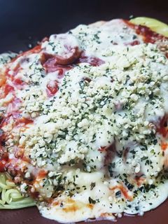 焼きそばの麺でレンジ・ピザ・パスタ-レシピのメイン写真