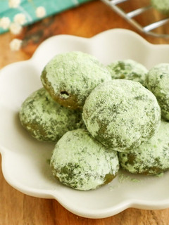 ほろほろ♡米粉の抹茶スノーボール-レシピのメイン写真