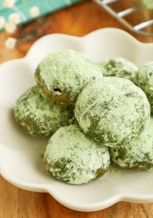 ほろほろ♡米粉の抹茶スノーボール-レシピのメイン写真