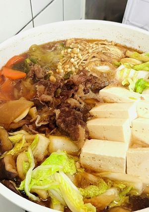 かんたん！すき焼きなべ-レシピのメイン写真