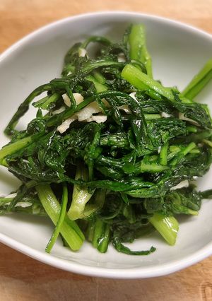 簡単焼きナムル(春菊5分以内にできる)-レシピのメイン写真