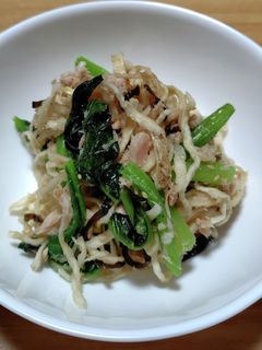 切り干し大根と小松菜の塩昆布和え-レシピのメイン写真