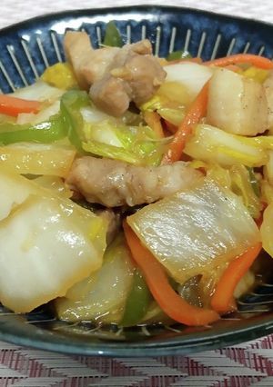 豚バラ肉と白菜のオイスターソース炒め-レシピのメイン写真