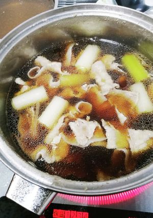 超ズボラ☆うどんのつけ汁(肉南蛮)-レシピのメイン写真