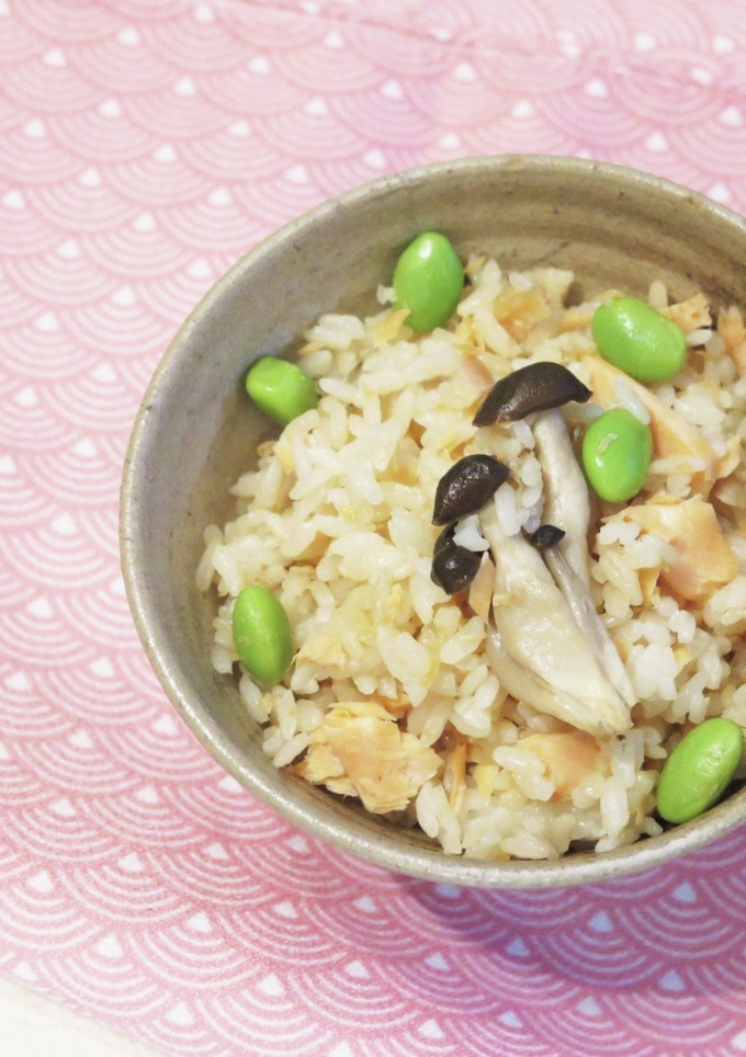 鮭ときのこの炊き込みご飯-レシピのメイン写真