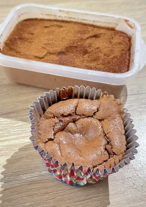 生)チョコムース　焼)チョコスフレケーキ-レシピのメイン写真