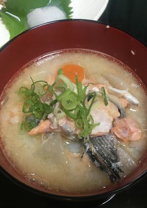 鮭アラの酒粕汁-レシピのメイン写真