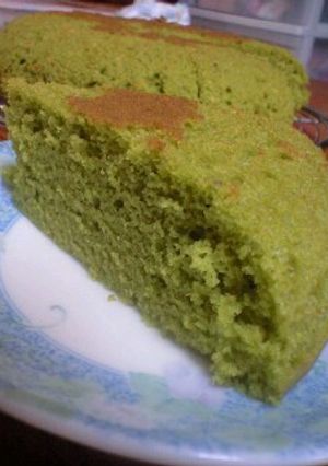 炊飯器とHMでカステラ風　抹茶ケーキ☆-レシピのメイン写真