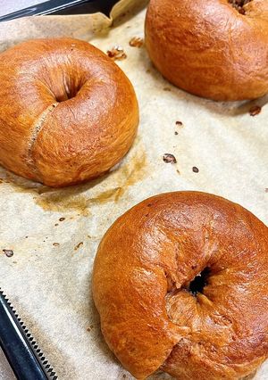 ココアチョコチップベーグル-レシピのメイン写真
