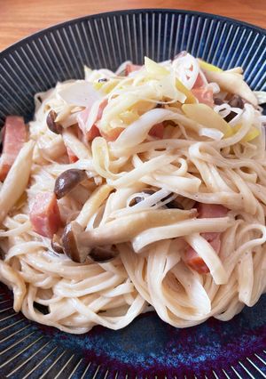 和風クリームうどん-レシピのメイン写真