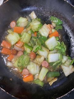 お弁当用白菜の野菜炒め-レシピのメイン写真