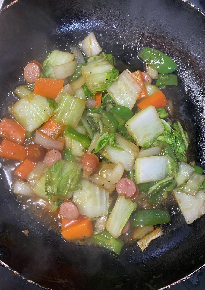 お弁当用白菜の野菜炒め-レシピのメイン写真