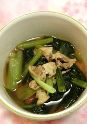 小松菜とあさりのさっと煮-レシピのメイン写真