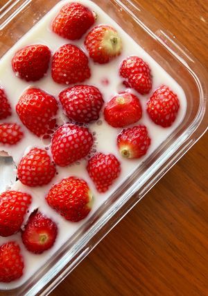 混ぜるだけ簡単！いちごミルクのゼリー-レシピのメイン写真