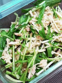 切り干し大根と水菜のパリパリサラダ-レシピのメイン写真