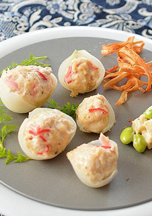 玉ねぎカップで鶏むね肉のシュウマイ♪-レシピのメイン写真