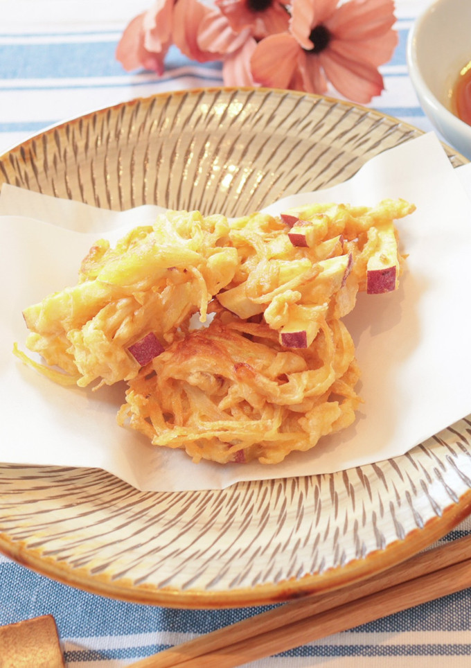 せんぎり大根とかんしょのかき揚げ-レシピのメイン写真