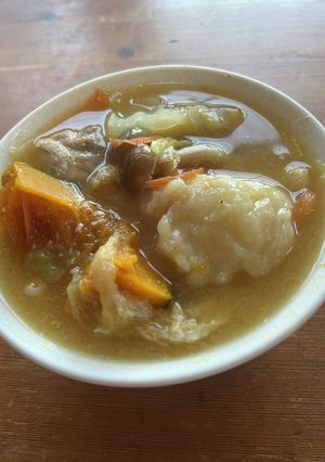 野菜たっぷりすいとん-レシピのメイン写真