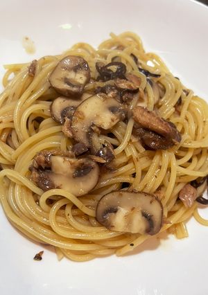 簡単やみつき!きのことさばの和風パスタ-レシピのメイン写真