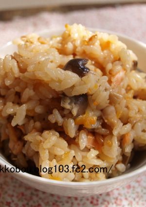 バター香る鮭の炊き込みご飯-レシピのメイン写真