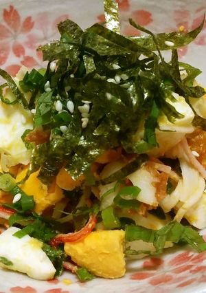 ゆで卵とちくわカニカマおつまみ-レシピのメイン写真